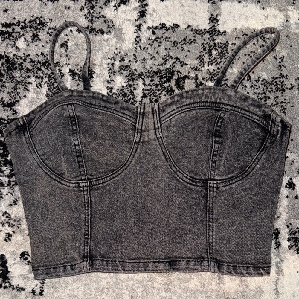 Denim Crop Top